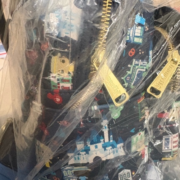 Loungefly Multicolor Street Railway Backpack - Picture 3 of 4